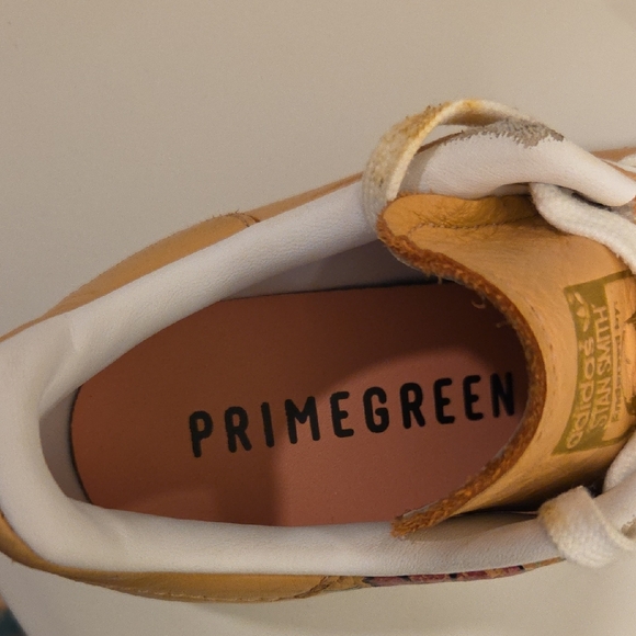 Adidas Stan Smith Peach/ Light Orange Floral Sneakers Leather Low Top Sz 6.5 - Picture 4 of 11